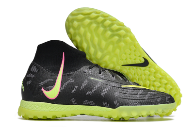 Nike Phantom Luna 2 Elite TF High-Tops Football Shoes - Black/Yellow/Pink