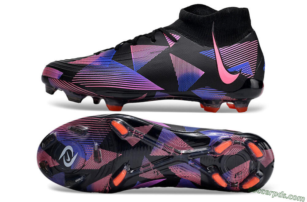 Nike Phantom Luna Elite FG High-Tops Football Boots - Black/Pink/Blue/Orange 0