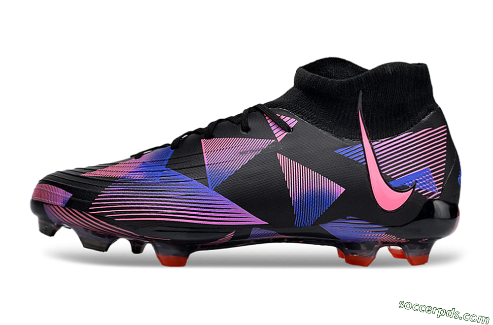 Nike Phantom Luna Elite FG High-Tops Football Boots - Black/Pink/Blue/Orange 2