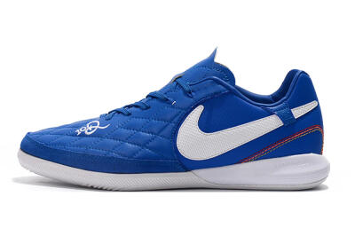 Nike TiempoX Finale IC Low-Tops Football Shoes - Blue/White