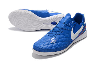 Nike TiempoX Finale IC Low-Tops Football Shoes - Blue/White