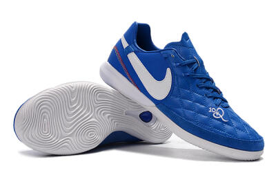 Nike TiempoX Finale IC Low-Tops Football Shoes - Blue/White