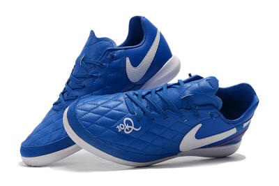 Nike TiempoX Finale IC Low-Tops Football Shoes - Blue/White