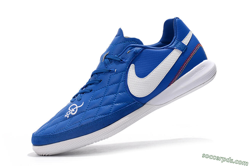 Nike TiempoX Finale IC Low-Tops Football Shoes - Blue/White 8