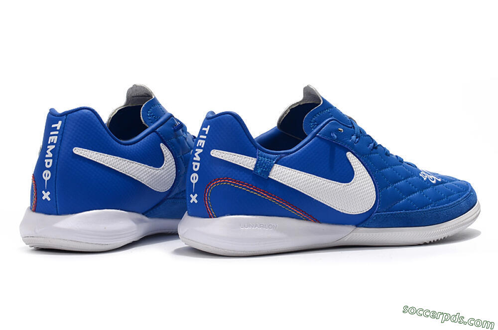 Nike TiempoX Finale IC Low-Tops Football Shoes - Blue/White 9