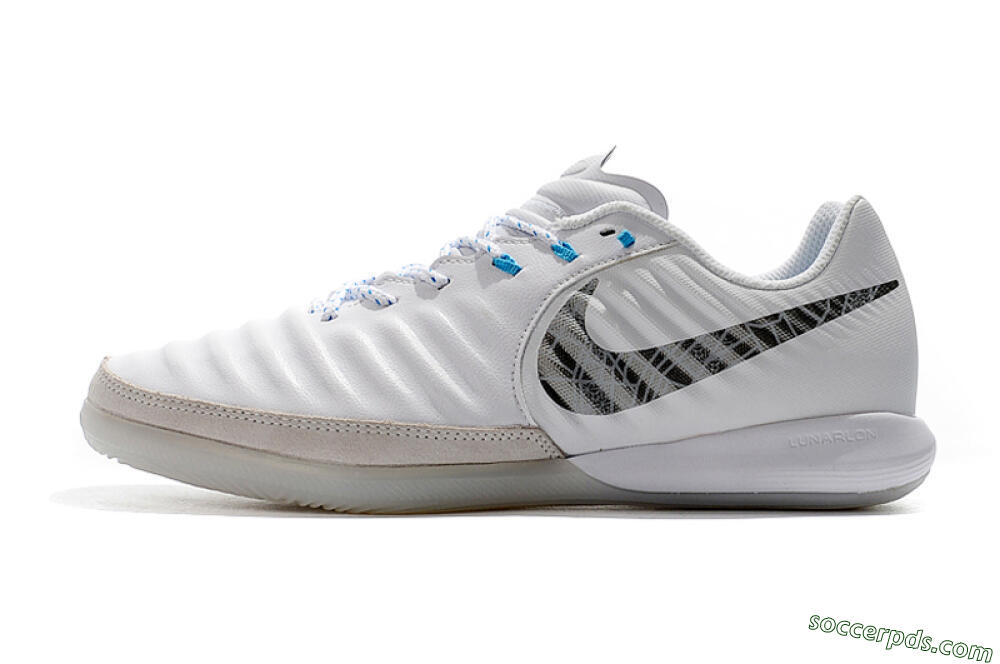 Nike TiempoX Finale IC Low-Tops Football Shoes - White/Grey/Black 2