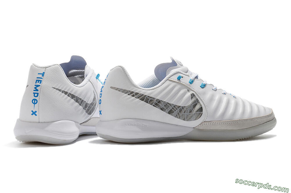 Nike TiempoX Finale IC Low-Tops Football Shoes - White/Grey/Black 9