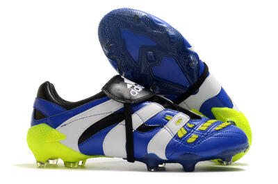 Adidas Predator Accelerator Electricity FG Low-Tops Football Boots - Blue/White/Yellow