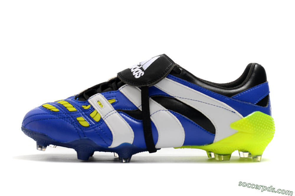 Adidas Predator Accelerator Electricity FG Low-Tops Football Boots - Blue/White/Yellow 2