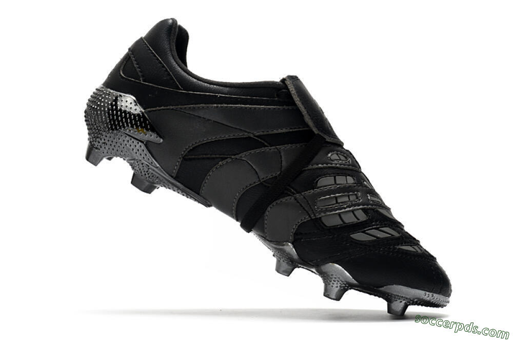 Adidas Predator Accelerator Electricity FG Low-Tops Football Boots - Black/Grey/Gold 4