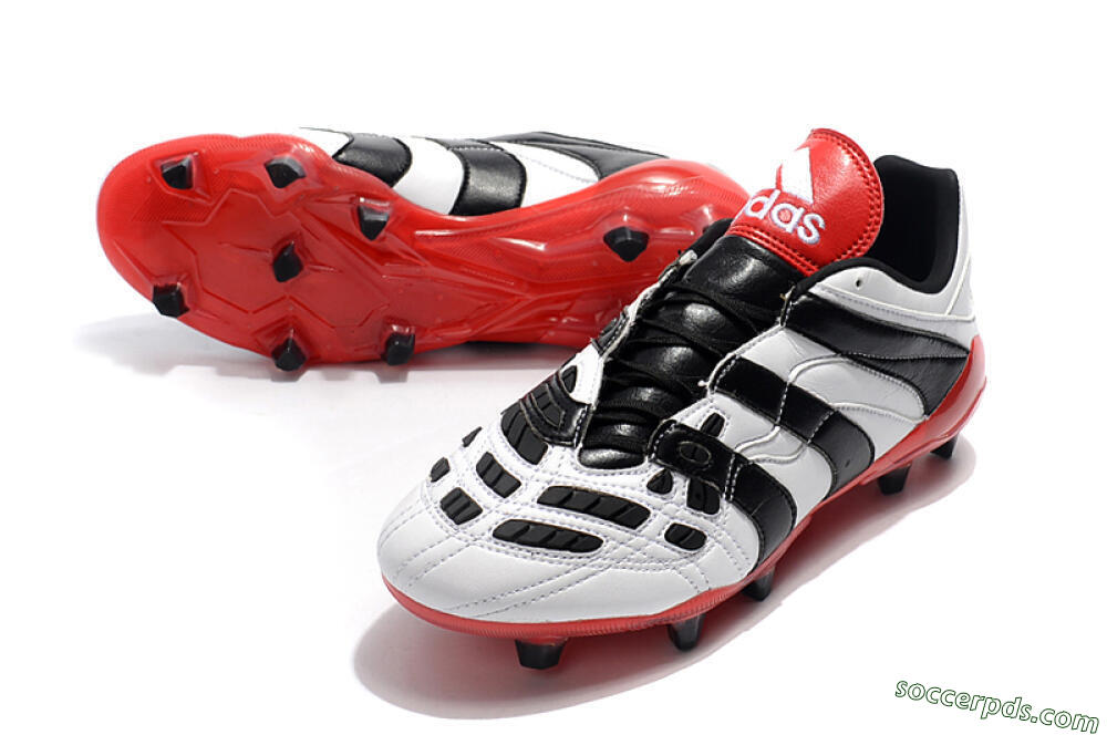 Adidas Predator Accelerator Electricity FG Low-Tops Football Boots - White/Black/Red 3