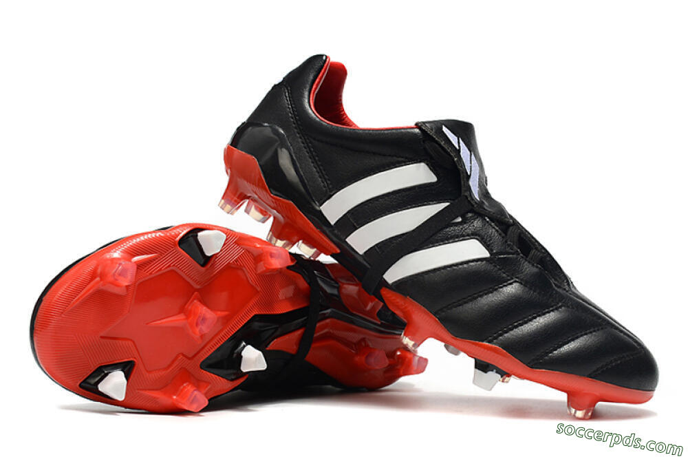 Adidas Predator Mania FG Low-Tops Football Boots - Black/White/Red 4