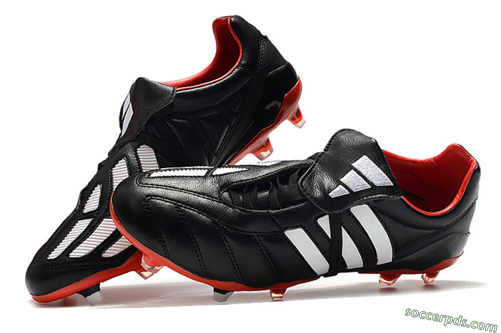 Adidas Predator Mania FG Low-Tops Football Boots - Black/White/Red 6