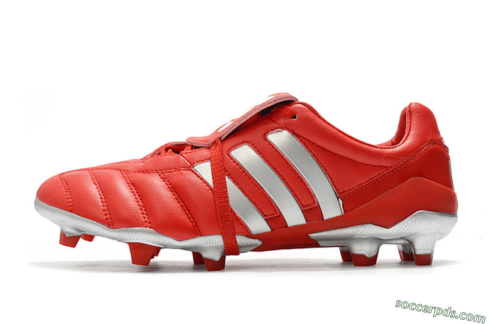 Adidas Predator Mania FG Low-Tops Football Boots - Red/Silver 2