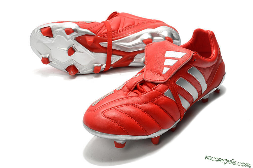 Adidas Predator Mania FG Low-Tops Football Boots - Red/Silver 3