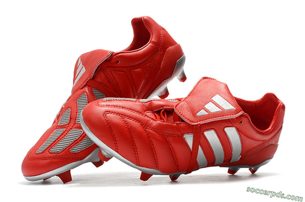 Adidas Predator Mania FG Low-Tops Football Boots - Red/Silver 6