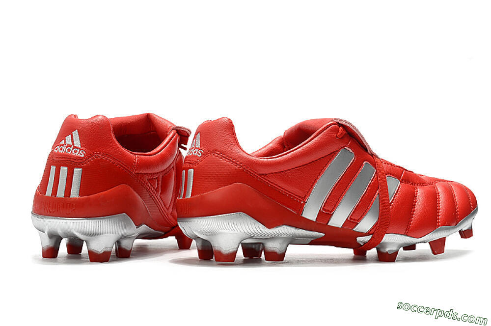 Adidas Predator Mania FG Low-Tops Football Boots - Red/Silver 8
