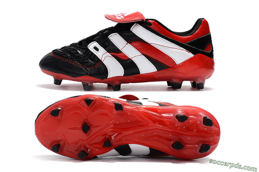 Adidas Predator Accelerator Electricity FG Low-Tops Football Boots - Black/Red/White 0