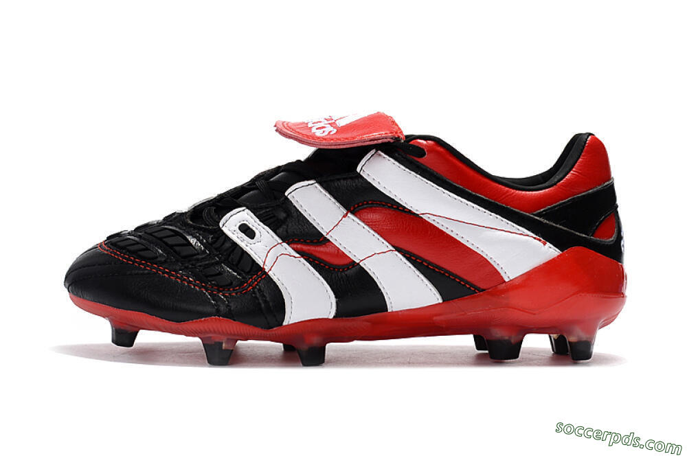 Adidas Predator Accelerator Electricity FG Low-Tops Football Boots - Black/Red/White 2