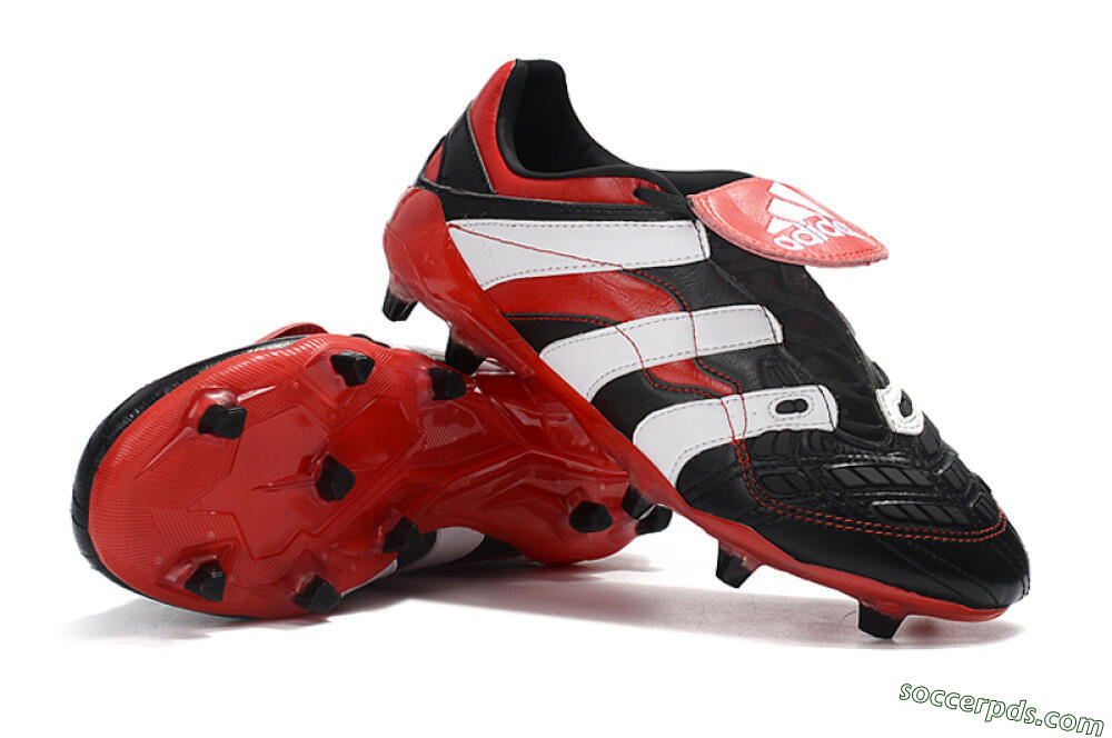 Adidas Predator Accelerator Electricity FG Low-Tops Football Boots - Black/Red/White 4