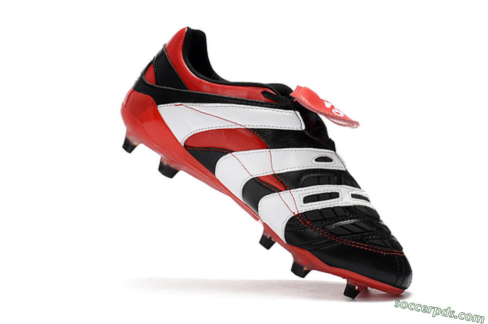 Adidas Predator Accelerator Electricity FG Low-Tops Football Boots - Black/Red/White 7