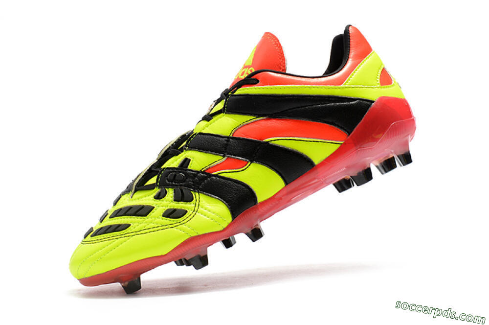 Adidas Predator Accelerator Electricity FG Low-Tops Football Boots - Yellow/Red/Black 8