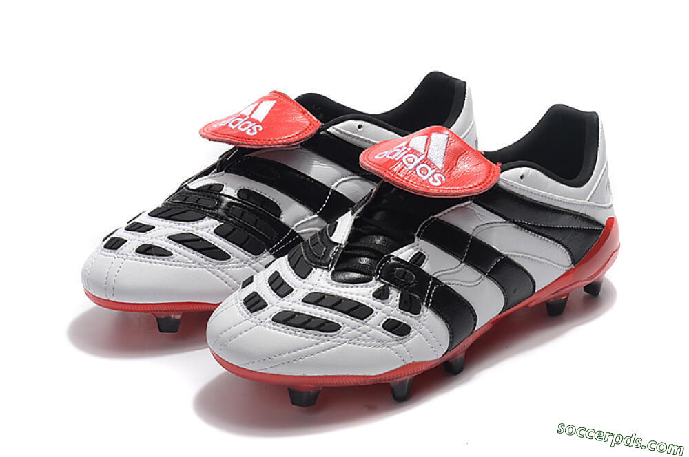 Adidas Predator Accelerator Electricity FG Low-Tops Football Boots - White/Black/Red 5