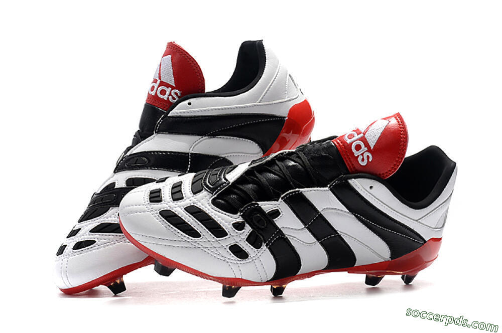 Adidas Predator Accelerator Electricity FG Low-Tops Football Boots - White/Black/Red 6