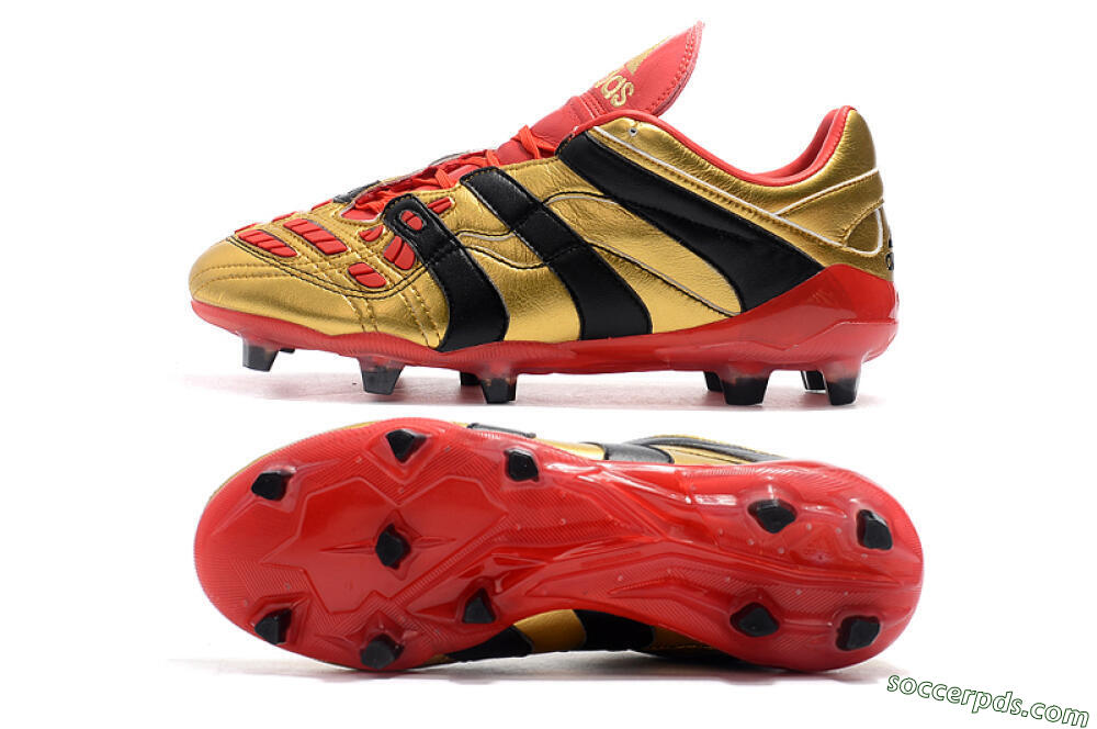 Adidas Predator Accelerator Electricity FG Low-Tops Football Boots - Gold/Red/Black 0