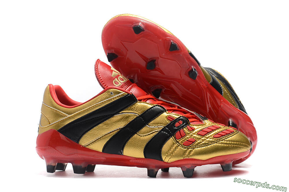 Adidas Predator Accelerator Electricity FG Low-Tops Football Boots - Gold/Red/Black 1