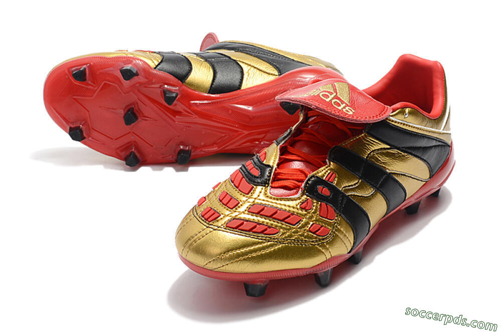 Adidas Predator Accelerator Electricity FG Low-Tops Football Boots - Gold/Red/Black 3