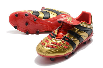 Adidas Predator Accelerator Electricity FG Low-Tops Football Boots - Gold/Red/Black