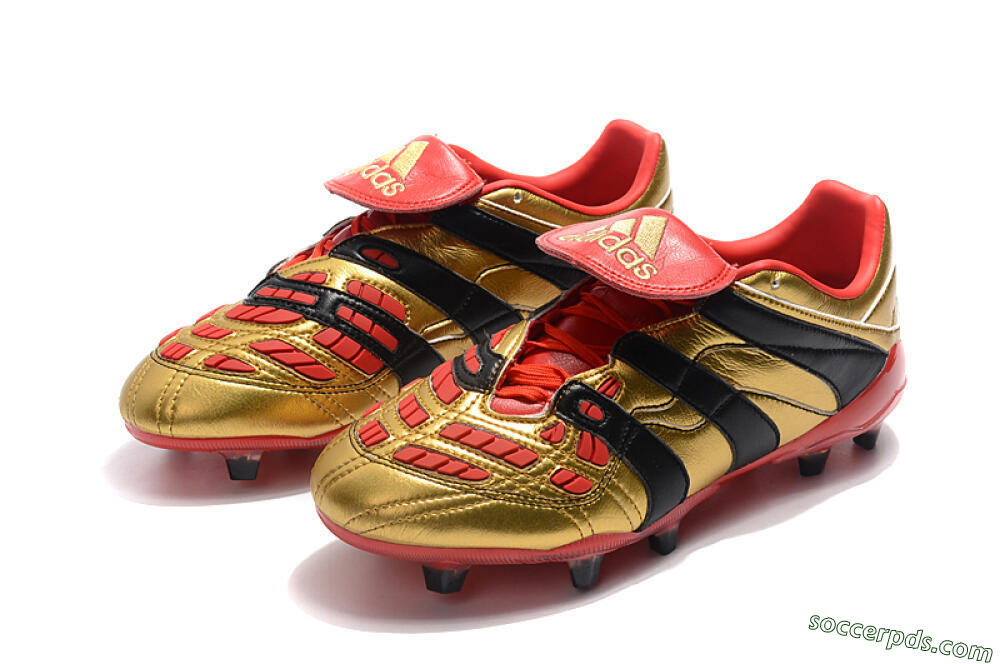 Adidas Predator Accelerator Electricity FG Low-Tops Football Boots - Gold/Red/Black 5