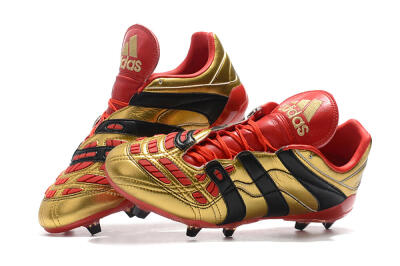 Adidas Predator Accelerator Electricity FG Low-Tops Football Boots - Gold/Red/Black