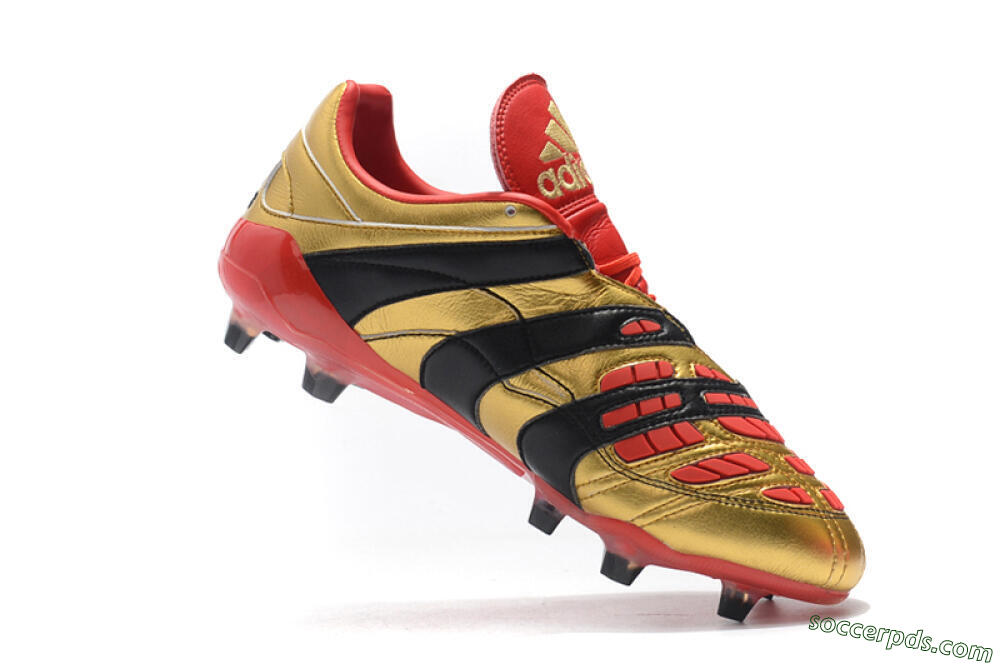 Adidas Predator Accelerator Electricity FG Low-Tops Football Boots - Gold/Red/Black 7