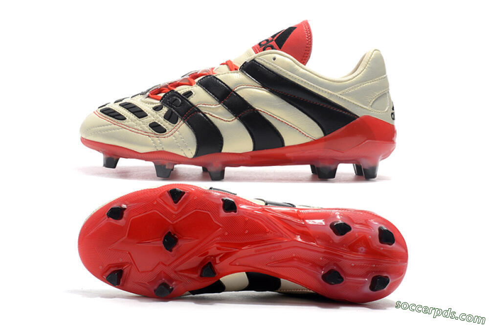 Adidas Predator Accelerator Electricity FG Low-Tops Football Boots - White/Black/Red 0