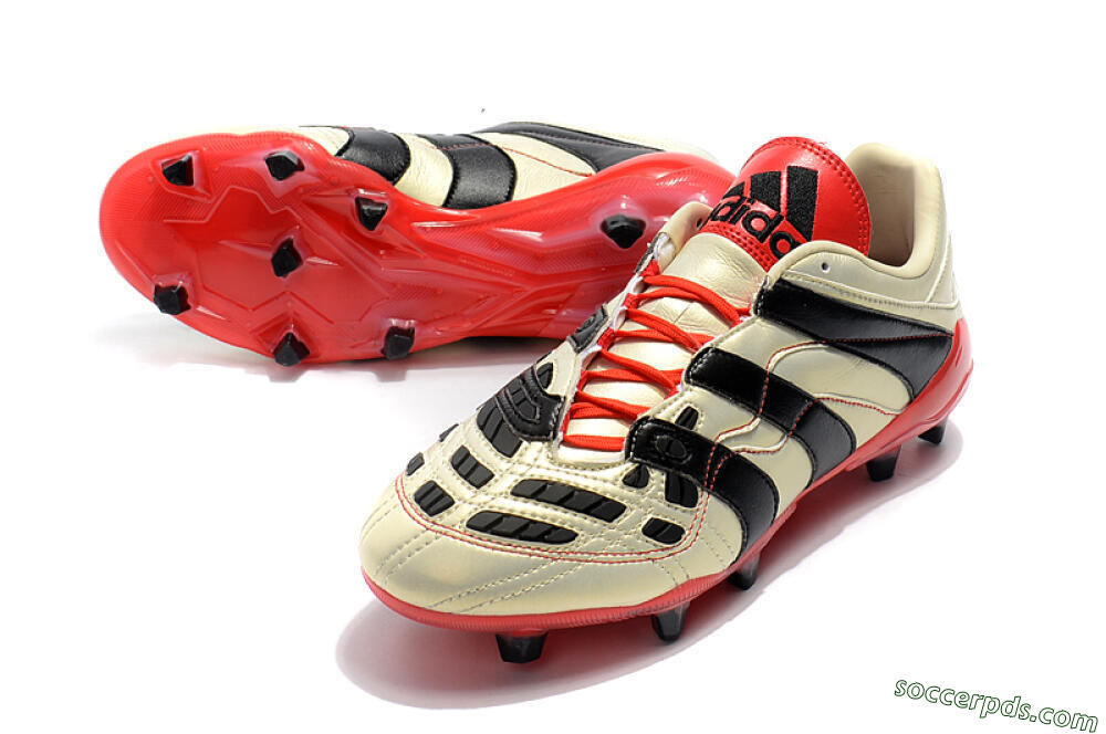 Adidas Predator Accelerator Electricity FG Low-Tops Football Boots - White/Black/Red 3