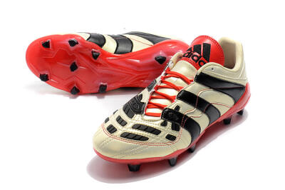 Adidas Predator Accelerator Electricity FG Low-Tops Football Boots - White/Black/Red