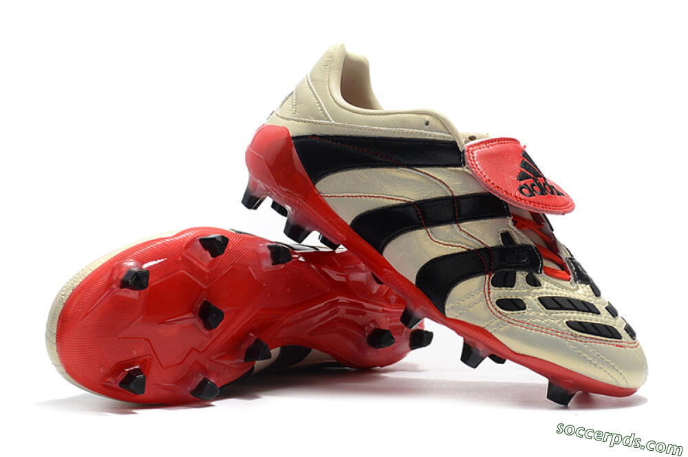 Adidas Predator Accelerator Electricity FG Low-Tops Football Boots - White/Black/Red 4