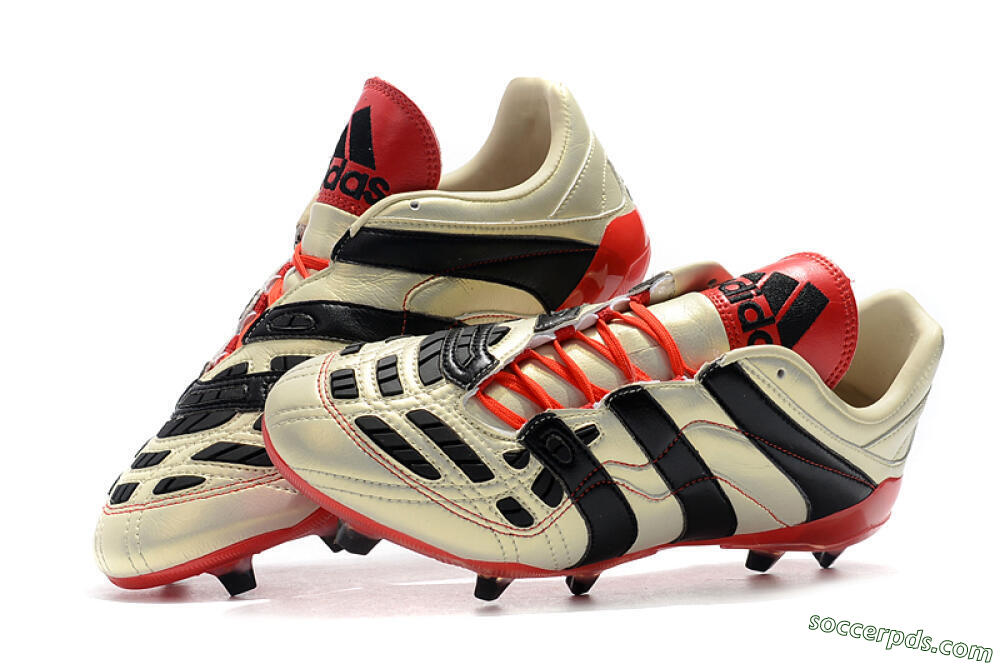 Adidas Predator Accelerator Electricity FG Low-Tops Football Boots - White/Black/Red 6