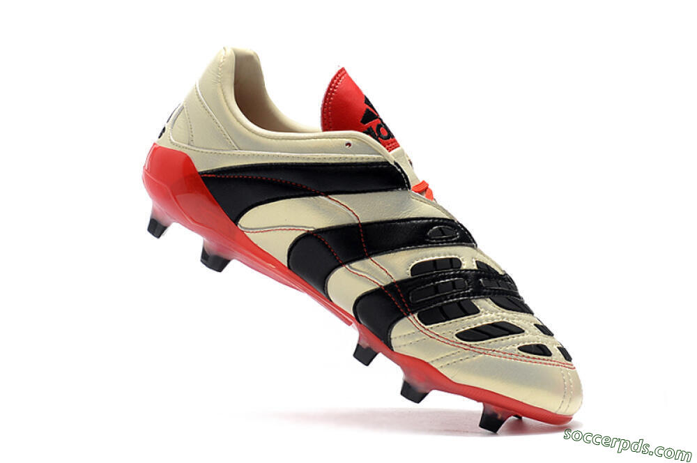 Adidas Predator Accelerator Electricity FG Low-Tops Football Boots - White/Black/Red 7