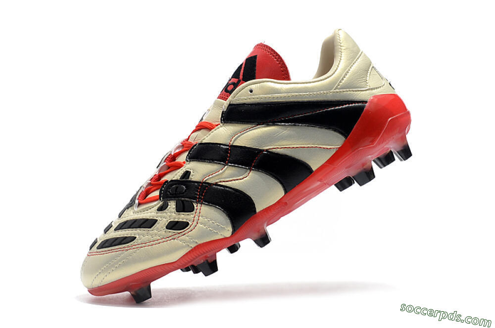 Adidas Predator Accelerator Electricity FG Low-Tops Football Boots - White/Black/Red 8