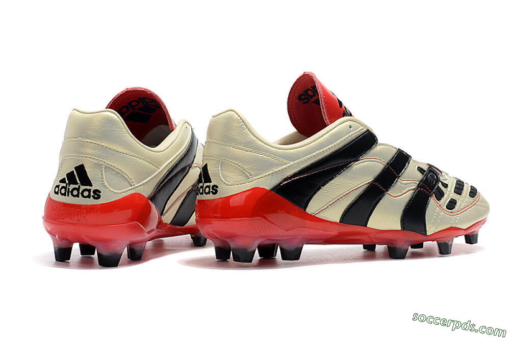 Adidas Predator Accelerator Electricity FG Low-Tops Football Boots - White/Black/Red 9