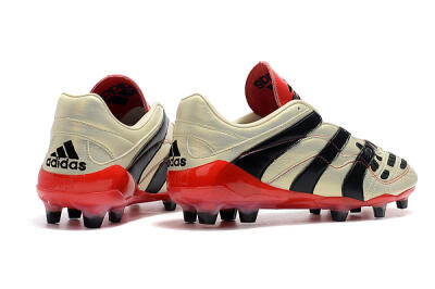 Adidas Predator Accelerator Electricity FG Low-Tops Football Boots - White/Black/Red
