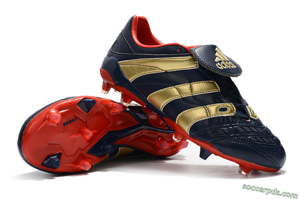 Adidas Predator Accelerator Electricity FG Low-Tops Football Boots - Blue/Gold/Red 4