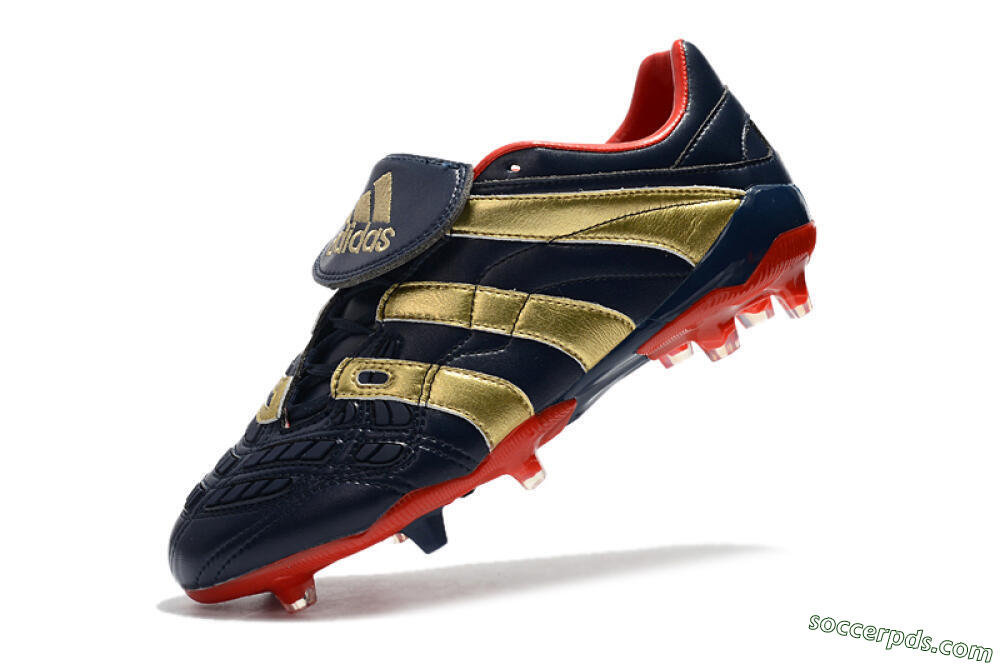 Adidas Predator Accelerator Electricity FG Low-Tops Football Boots - Blue/Gold/Red 8