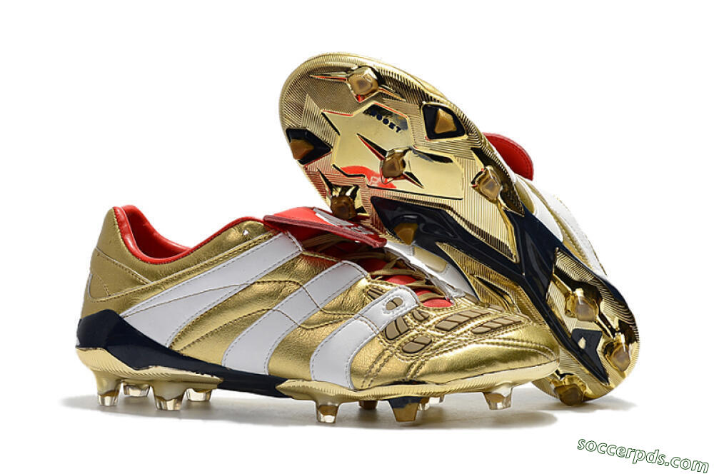 Adidas Predator Accelerator Electricity FG Low-Tops Football Boots - Gold/Red/White 1