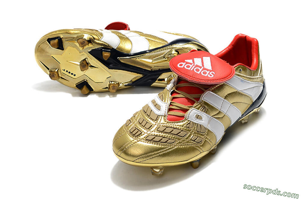 Adidas Predator Accelerator Electricity FG Low-Tops Football Boots - Gold/Red/White 3