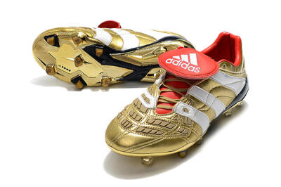 Adidas Predator Accelerator Electricity FG Low-Tops Football Boots - Gold/Red/White