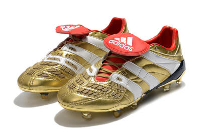 Adidas Predator Accelerator Electricity FG Low-Tops Football Boots - Gold/Red/White